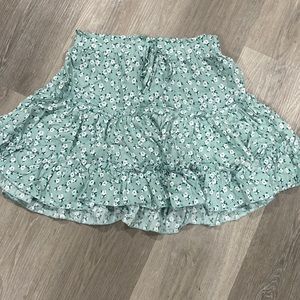 Flowy floral skirt